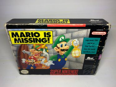 MARIO IS MISSING ! EN BOITE SUPER NINTENDO SNES - jeux video game-x