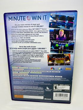 MINUTE TO WIN IT XBOX 360 - jeux video game-x