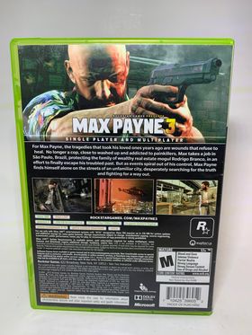 MAX PAYNE 3 XBOX 360 X360 - jeux video game-x