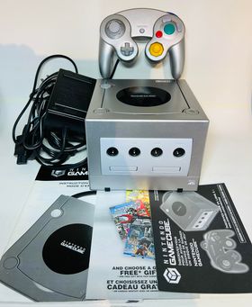 CONSOLE NINTENDO GAMECUBE NGC Platinum argent 101-USA SYSTEM EN BOITE - jeux video game-x