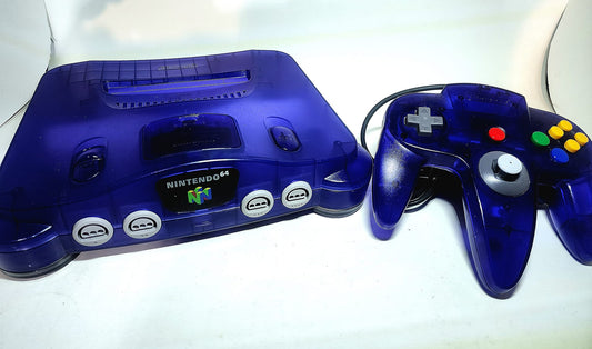 CONSOLE NINTENDO 64 N64 FUNTASTIC Grape Purple SYSTEM - jeux video game-x