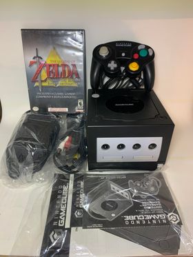 CONSOLE NINTENDO GAMECUBE NGC Noire DOL-001 Black Zelda collector BUNDLE - jeux video game-x