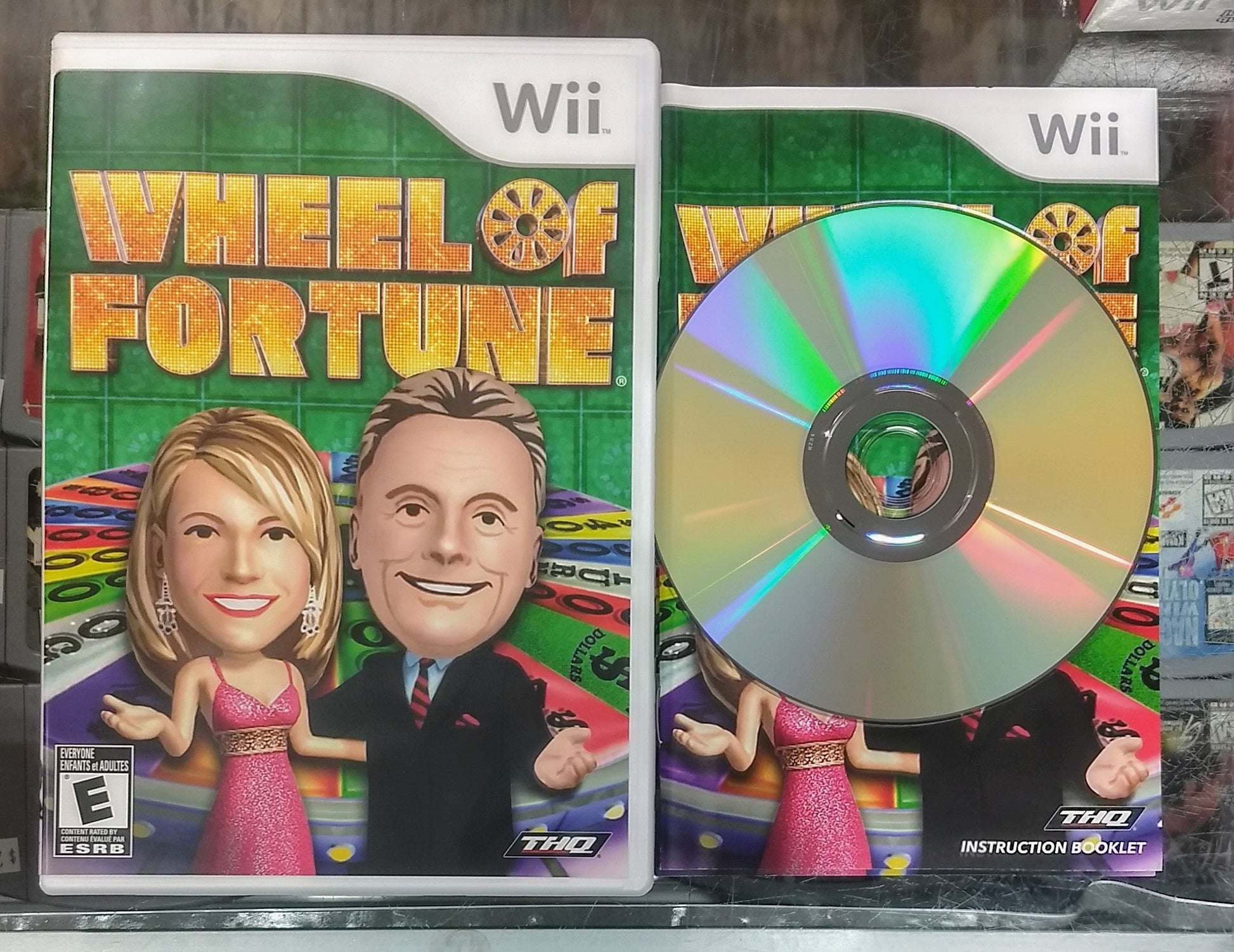 GAMESHOW FUN DOUBLE PACK JEOPARDY WHEEL OF FORTUNE NINTENDO WII - jeux video game-x
