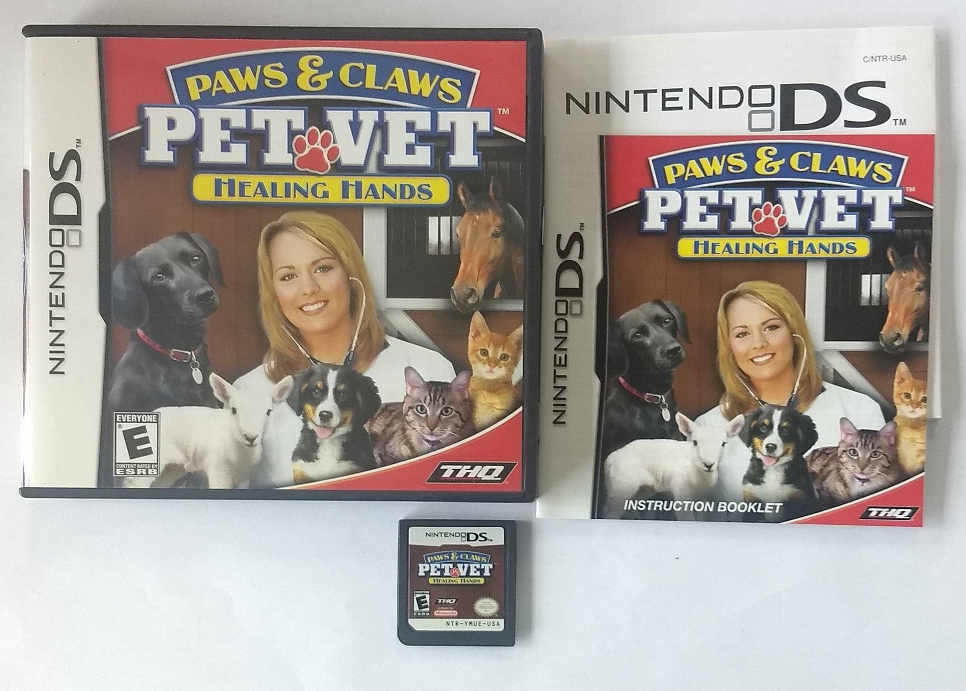 PAWS AND CLAWS PET VET HEALING HANDS (NINTENDO DS) - jeux video game-x