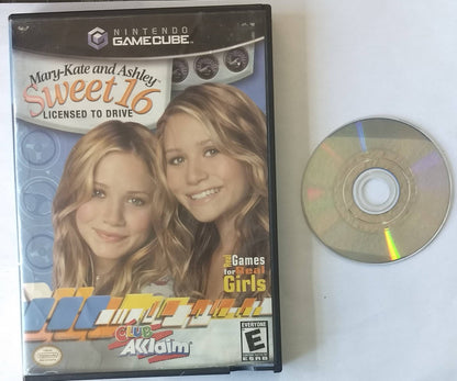 MARY-KATE AND ASHLEY: SWEET 16 - LICENSED TO DRIVE (NINTENDO GAMECUBE NGC) - jeux video game-x