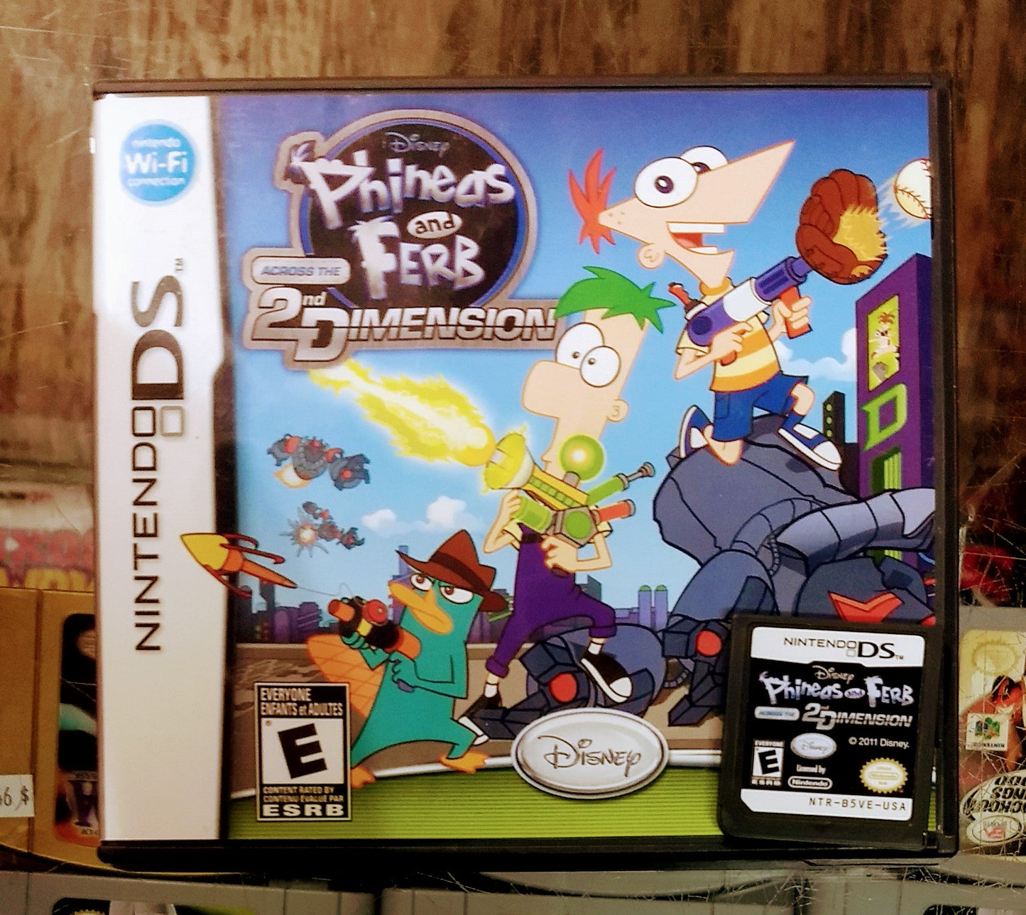 PHINEAS AND FERB: ACROSS THE 2ND DIMENSION NINTENDO DS - jeux video game-x