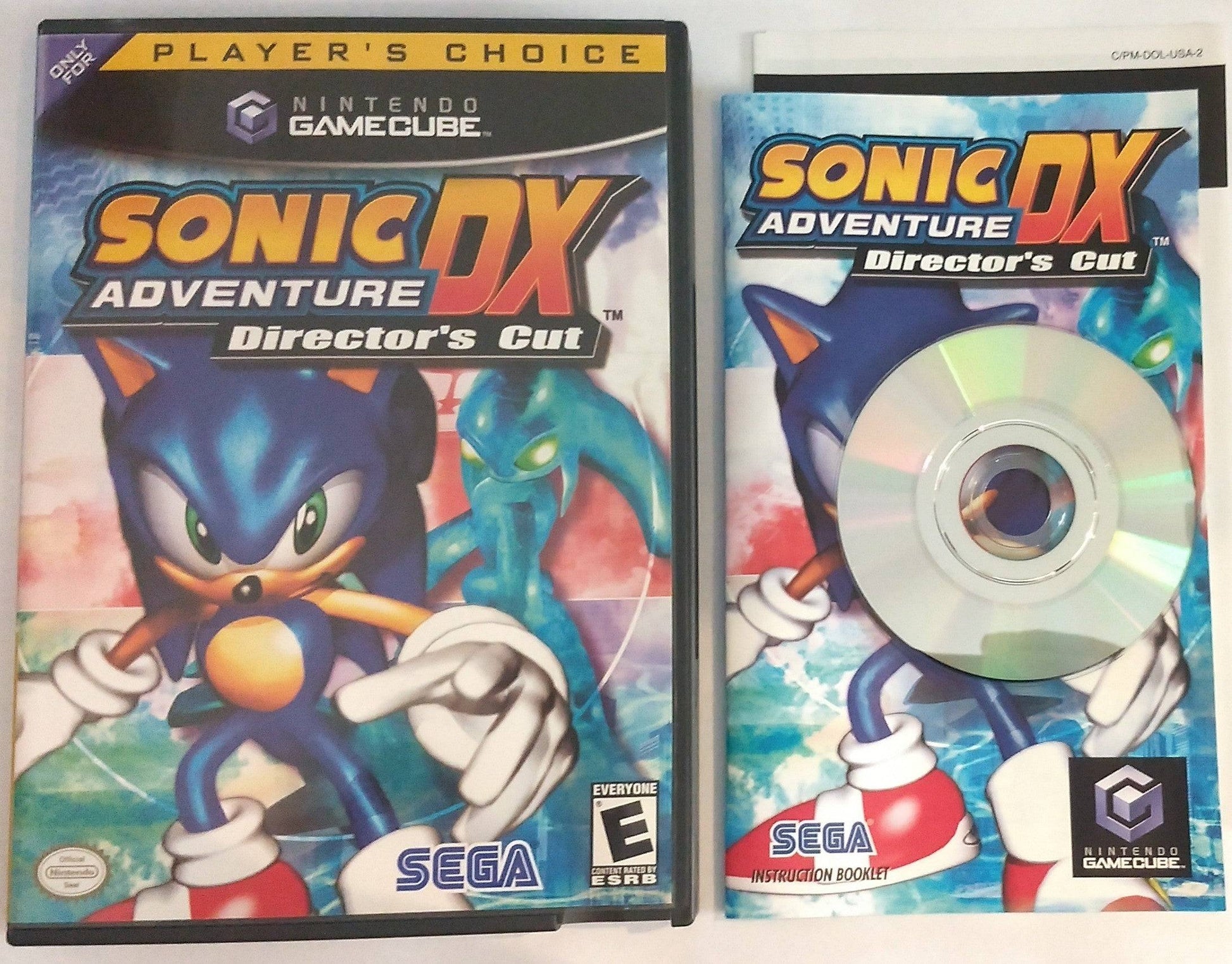 SONIC ADVENTURE DX PLAYERS CHOICE NINTENDO GAMECUBE NGC - jeux video game-x