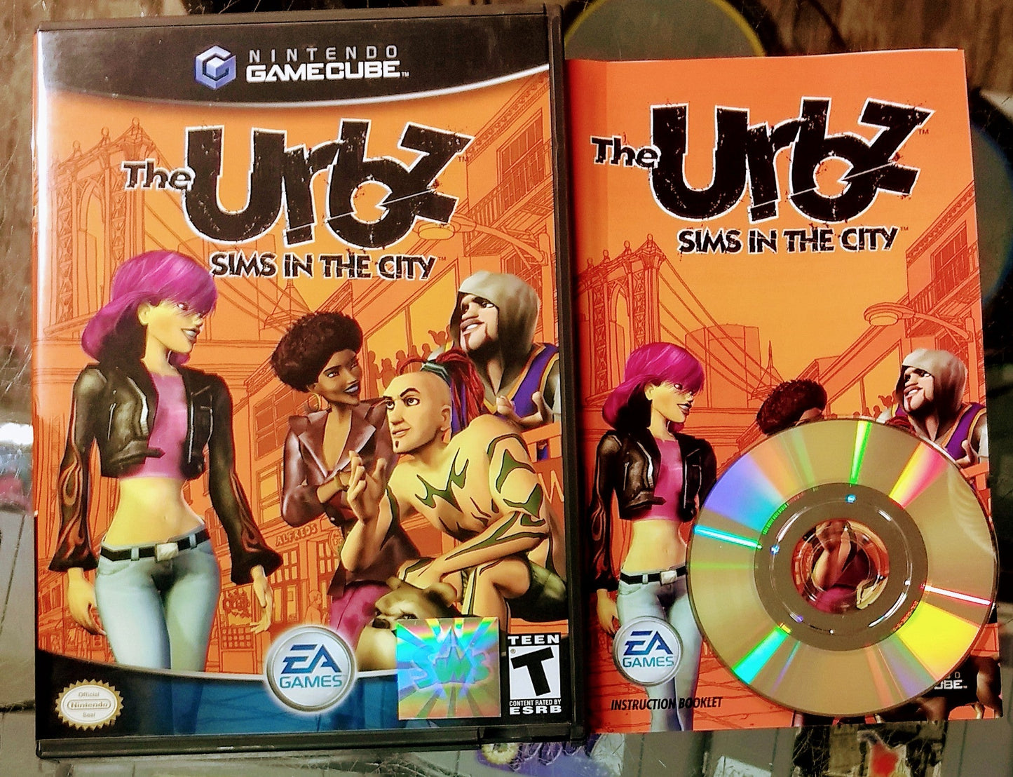 THE URBZ SIMS IN THE CITY NINTENDO GAMECUBE NGC - jeux video game-x