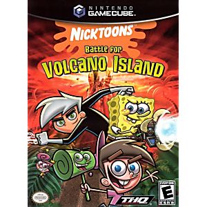 NICKTOONS BATTLE FOR VOLCANO ISLAND (NINTENDO GAMECUBE NGC) - jeux video game-x