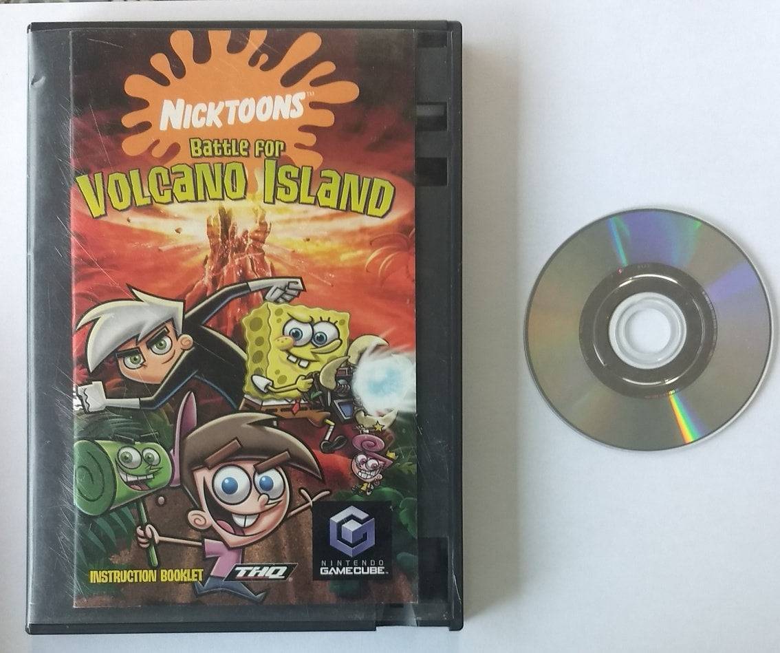 NICKTOONS BATTLE FOR VOLCANO ISLAND (NINTENDO GAMECUBE NGC) - jeux video game-x