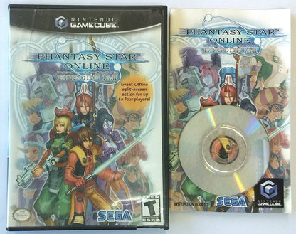 PHANTASY STAR ONLINE EPISODE I 1 & II 2 NINTENDO GAMECUBE NGC - jeux video game-x