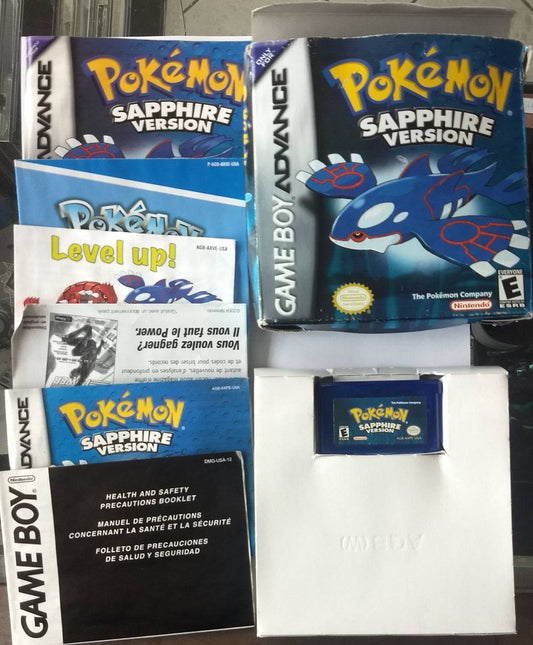 POKEMON SAPPHIRE EN BOITE(GAME BOY ADVANCE GBA) - jeux video game-x