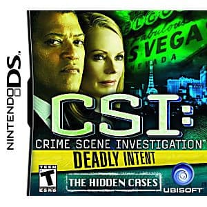 CSI: CRIME SCENE INVESTIGATION - DEADLY INTENT: THE HIDDEN CASES NINTENDO DS - jeux video game-x