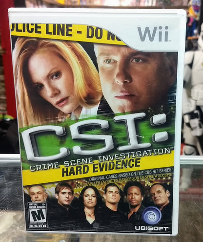 CSI: CRIME SCENE INVESTIGATION - HARD EVIDENCE NINTENDO WII - jeux video game-x