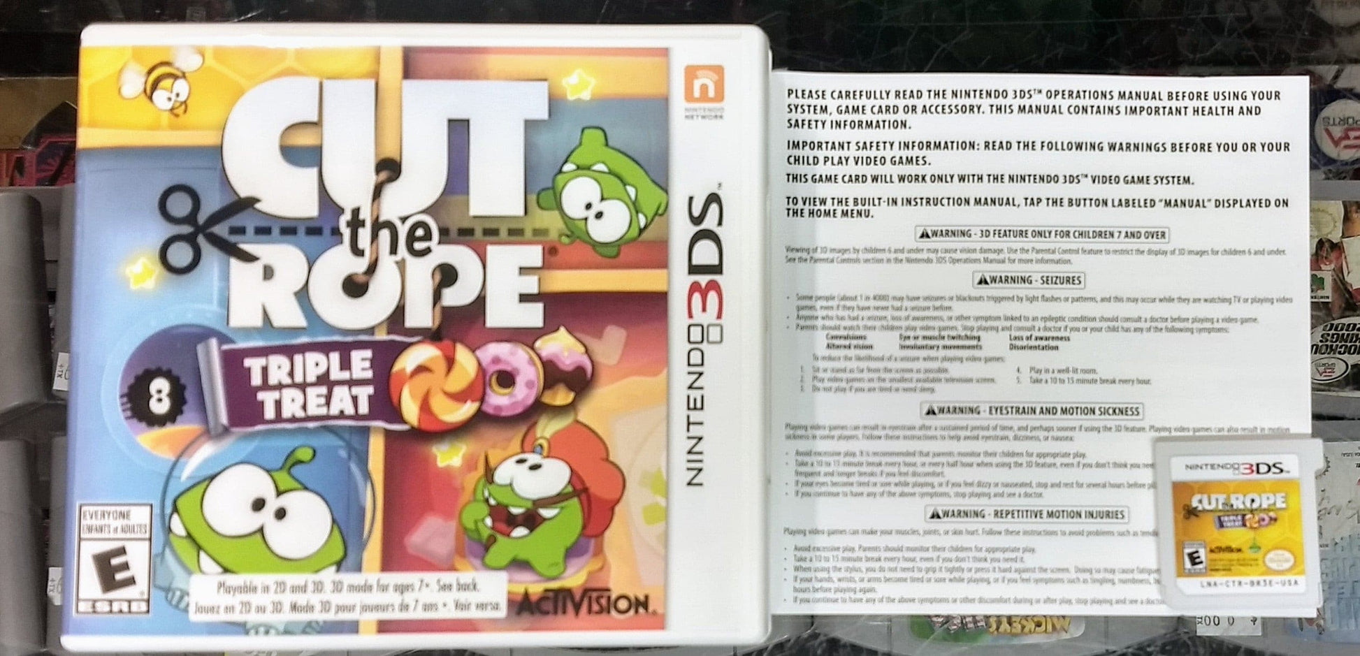 CUT THE ROPE: TRIPLE TREAT NINTENDO 3DS | jeux video game-x