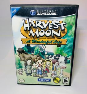 HARVEST MOON A WONDERFUL LIFE NINTENDO GAMECUBE NGC - jeux video game-x