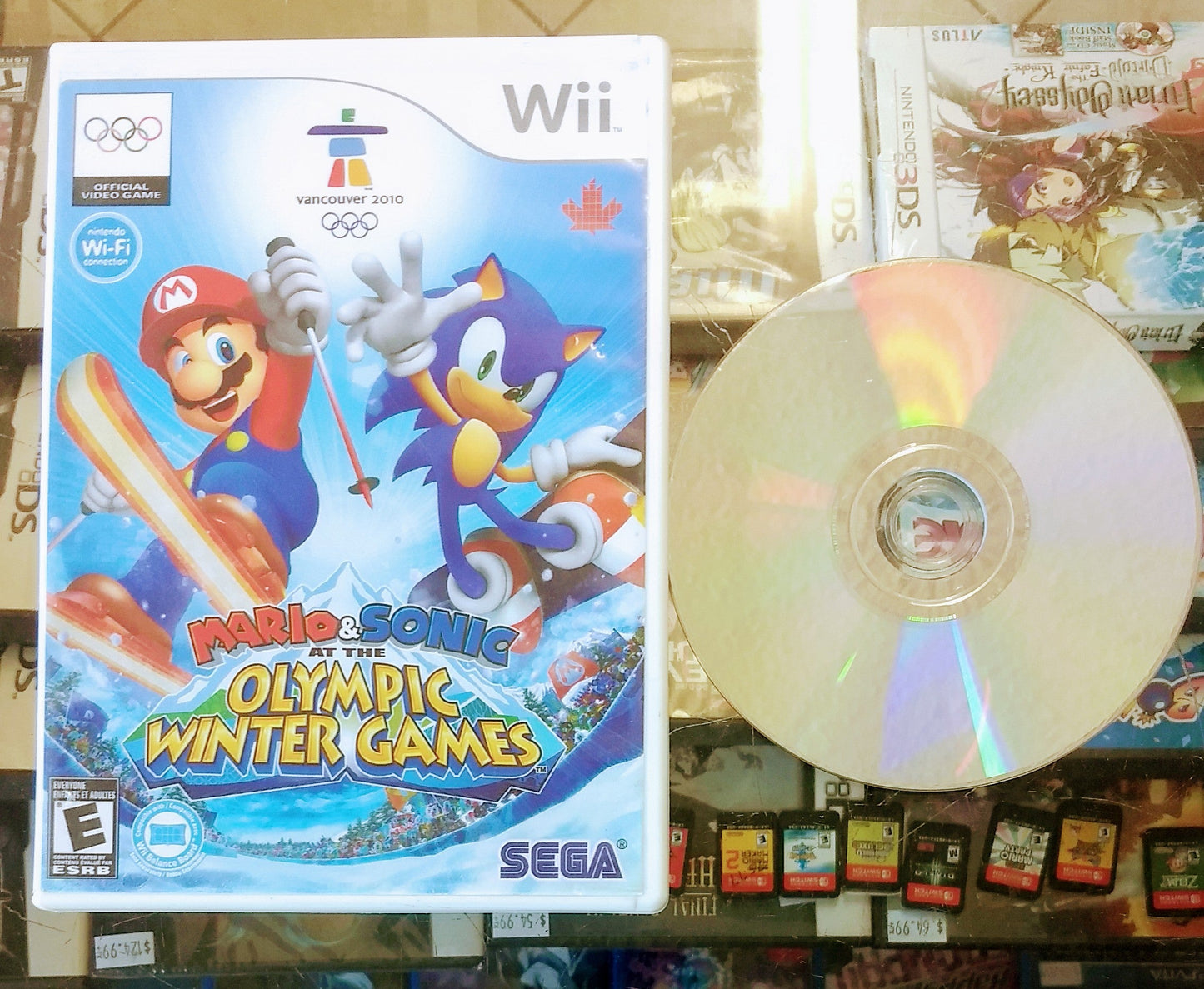 MARIO AND SONIC AT THE OLYMPIC WINTER GAMES VANCOUVER 2010 (NINTENDO WII) - jeux video game-x