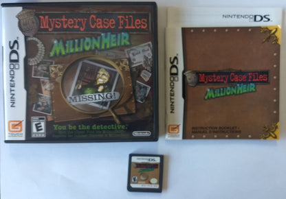 MYSTERY CASE FILES MILLIONHEIR NINTENDO DS - jeux video game-x