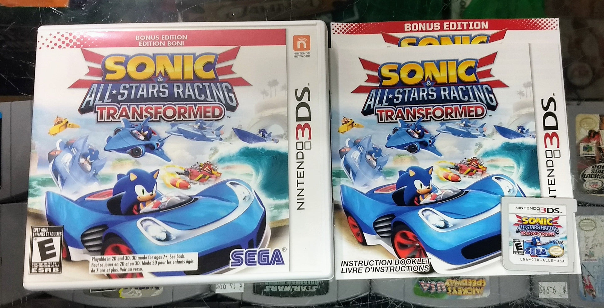 SONIC & ALL-STAR RACING TRANSFORMED BONUS EDITION (NINTENDO 3DS) - jeux video game-x