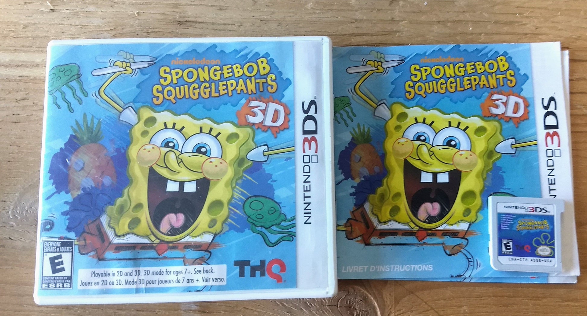 SPONGEBOB SQUIGGLEPANTS 3D (NINTENDO 3DS) - jeux video game-x