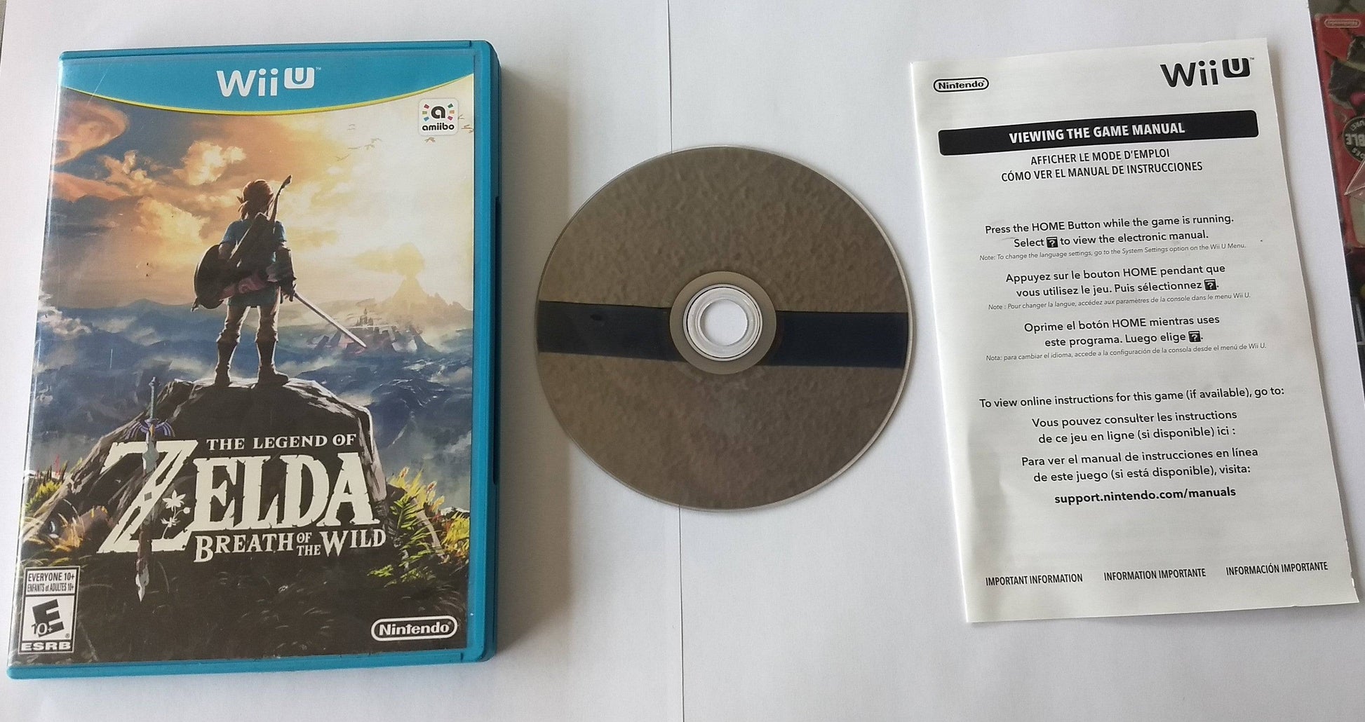 THE LEGEND OF ZELDA BREATH OF THE WILD BOTW [FIRST PRINT] (NINTENDO WIIU) - jeux video game-x