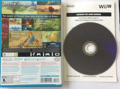 THE LEGEND OF ZELDA BREATH OF THE WILD BOTW [FIRST PRINT] (NINTENDO WIIU) - jeux video game-x