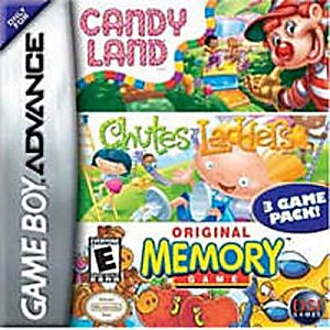CANDY LAND AND CHUTES AND LADDERS AND MEMORY (GAME BOY ADVANCE GBA) - jeux video game-x