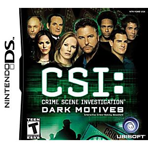 CSI DARK MOTIVES NINTENDO DS - jeux video game-x