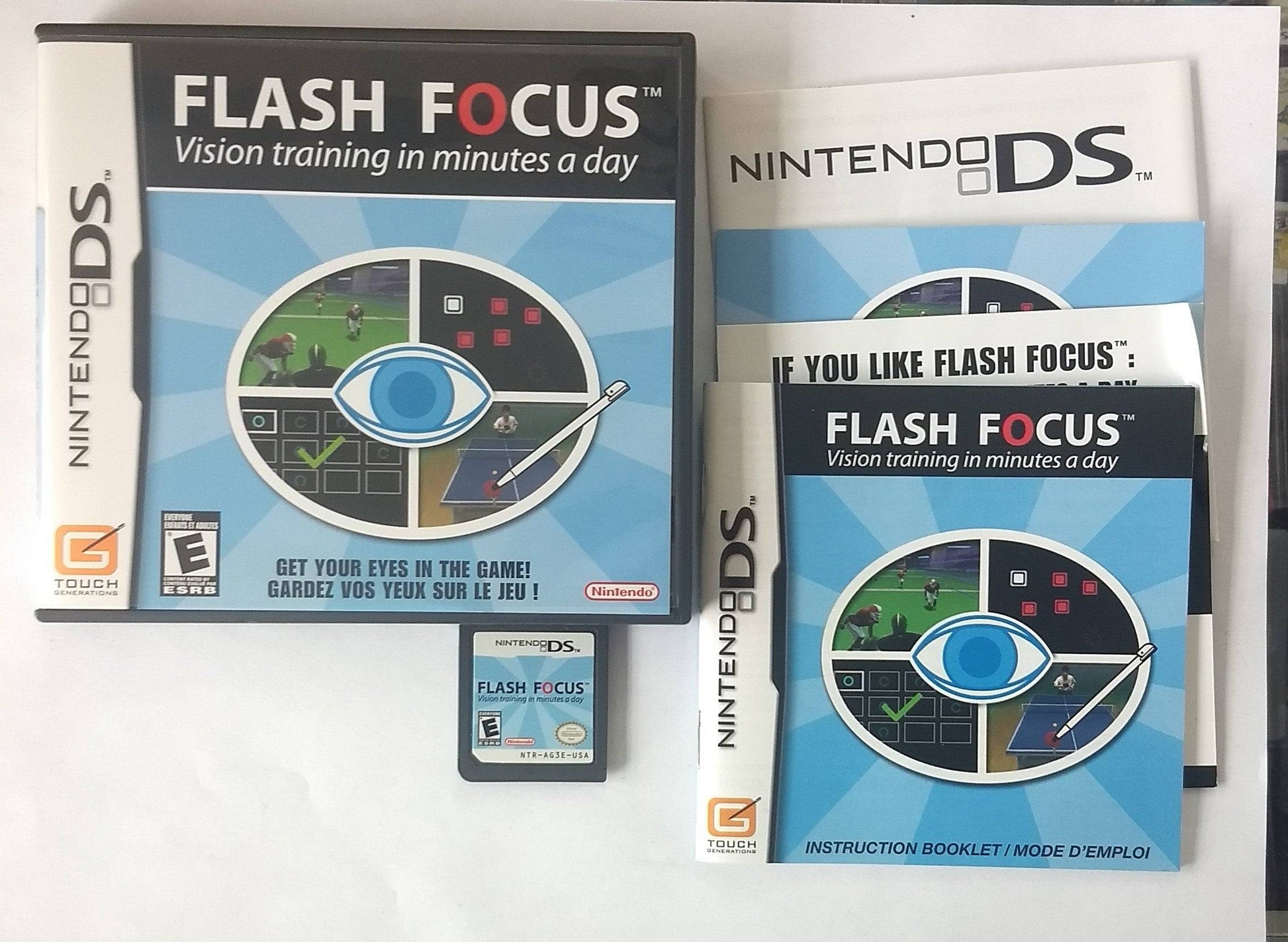 FLASH FOCUS VISION TRAINING NINTENDO DS - jeux video game-x