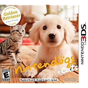NITENDOGS + CATS GOLDEN RETRIEVER AND NEW FRIENDS (NINTENDO 3DS) - jeux video game-x