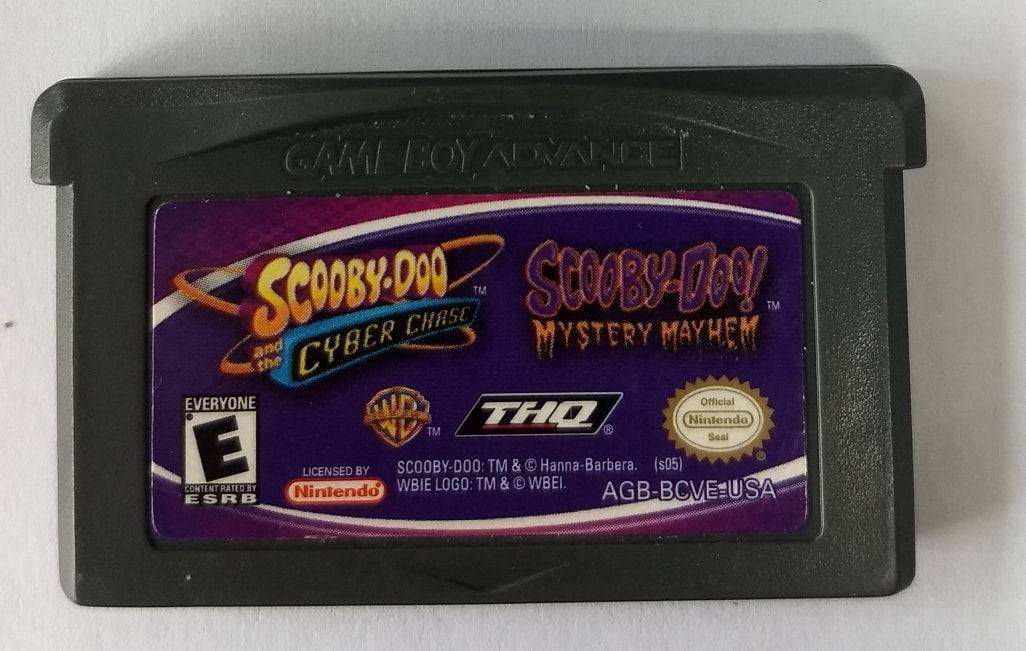 SCOOBY DOO AND THE CYBER CHASE AND SCOOBY DOO MYSTERY MAYHEM (GAME BOY ADVANCE GBA) - jeux video game-x
