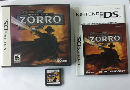 ZORRO QUEST FOR JUSTICE NINTENDO DS - jeux video game-x