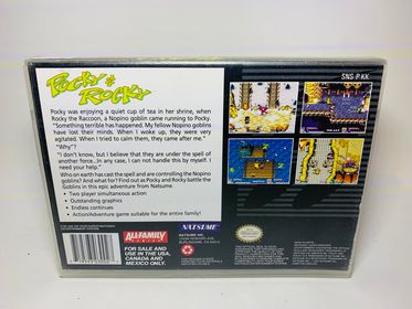 POCKY AND ROCKY en boite SUPER NINTENDO SNES - jeux video game-x
