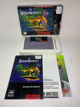 THE PAGEMASTER en boite SUPER NINTENDO SNES - jeux video game-x