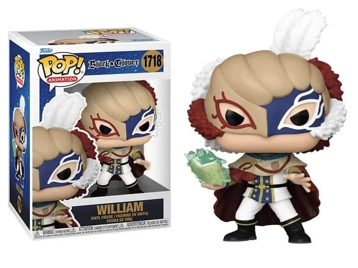 Funko POP! Animation - Black Clover S2 Vinyl Figure - WILLIAM #1718 funko pop