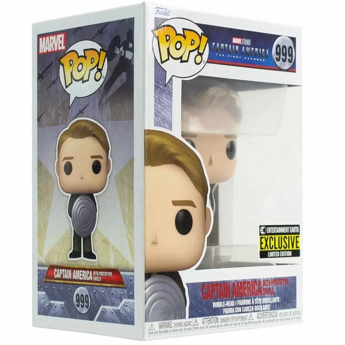 Funko Pop ! Figurine vinyle Marvel Captain America First Avenger 999 Captain America funko