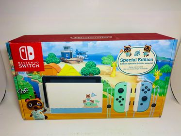 CONSOLE NINTENDO SWITCH : ANIMAL CROSSING EDITION SYSTEM - jeux video game-x