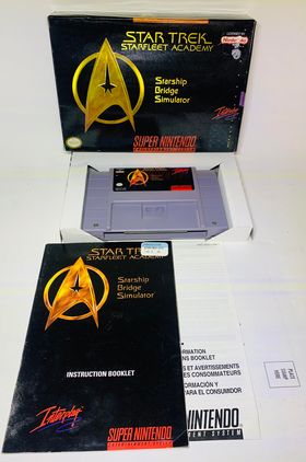 STAR TREK: STARFLEET ACADEMY – STARSHIP BRIDGE SIMULATOR en boite SUPER NINTENDO SNES - jeux video game-x