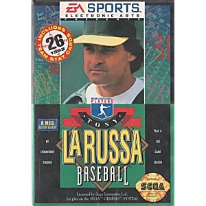 TONY LA RUSSA BASEBALL SEGA GENESIS SG - jeux video game-x