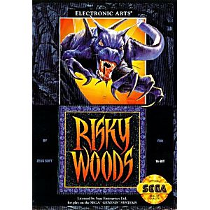 RISKY WOODS (SEGA GENESIS SG) - jeux video game-x