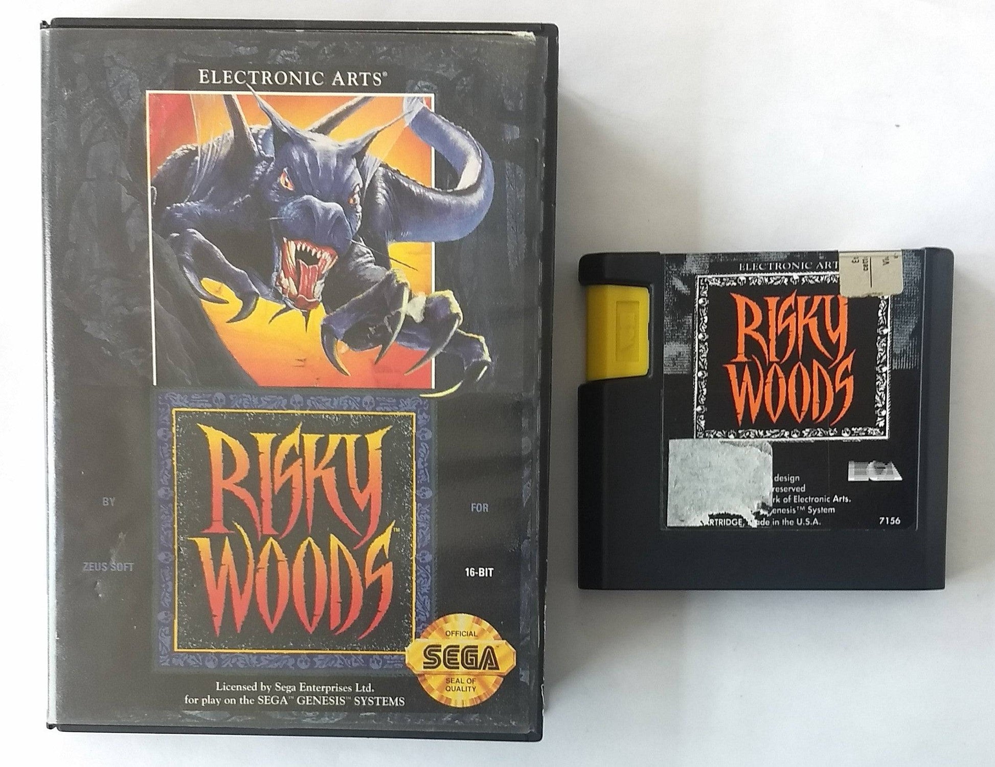 RISKY WOODS (SEGA GENESIS SG) - jeux video game-x