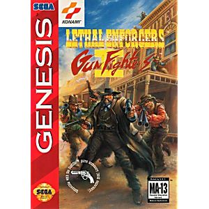 LETHAL ENFORCERS II 2 GUN FIGHTERS SEGA GENESIS SG - jeux video game-x