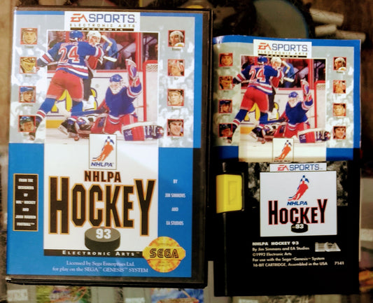 NHLPA HOCKEY '93 SEGA GENESIS SG - jeux video game-x