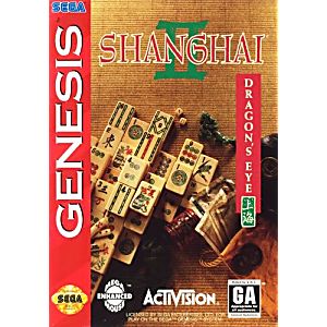 SHANGHAI II 2 DRAGON'S EYE SEGA GENESIS SG - jeux video game-x