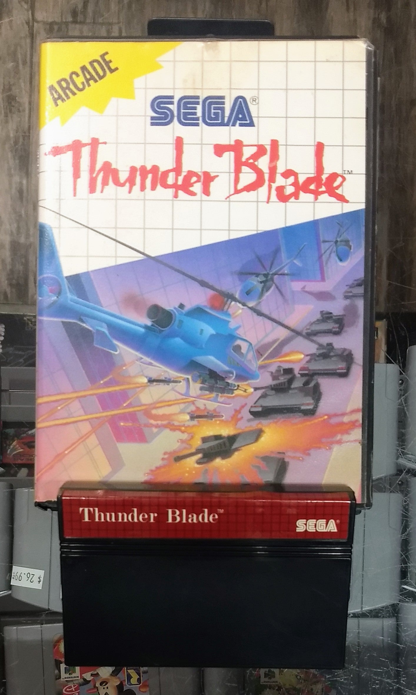 THUNDER BLADE (SEGA MASTER SYSTEM SMS) - jeux video game-x