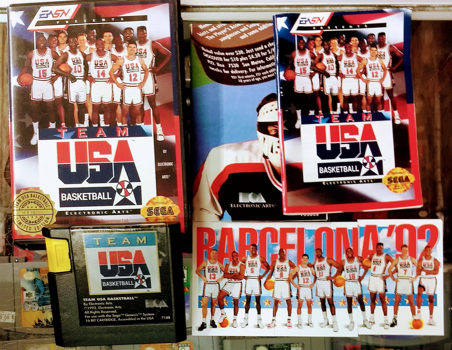 TEAM USA BASKETBALL LIMITED EDITION SEGA GENESIS SG - jeux video game-x