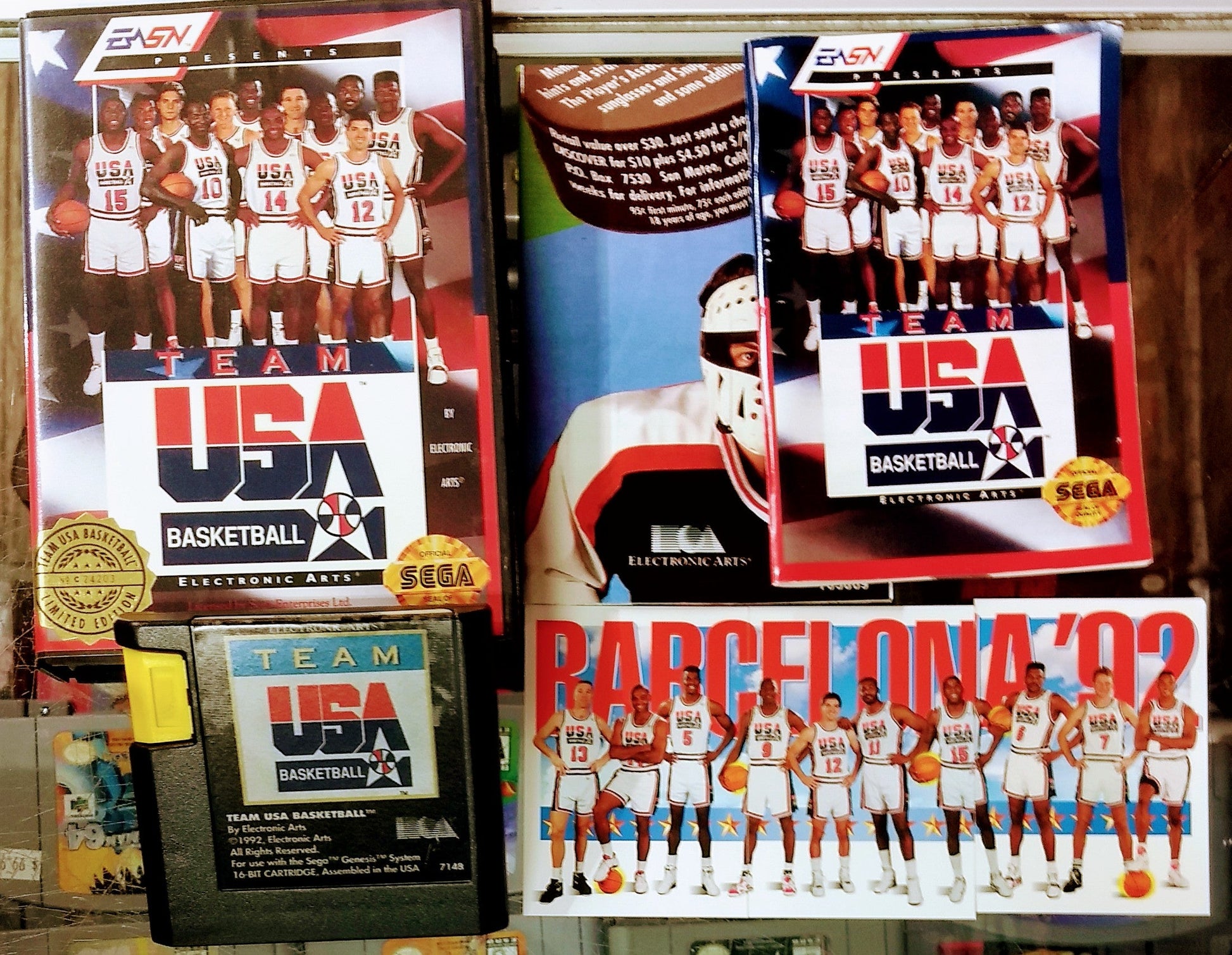 TEAM USA BASKETBALL LIMITED EDITION SEGA GENESIS SG | jeux video game-x