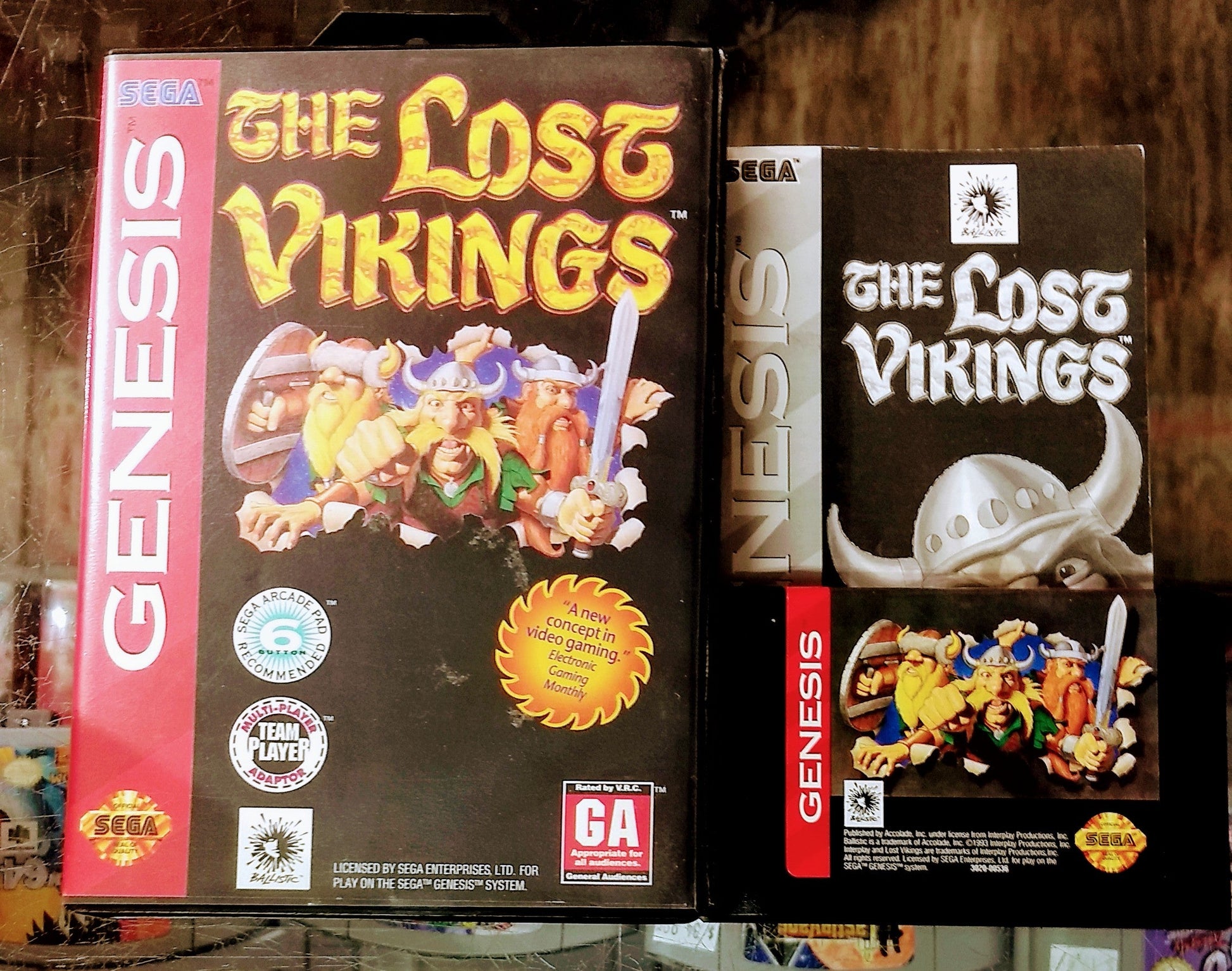 THE LOST VIKINGS SEGA GENESIS SG