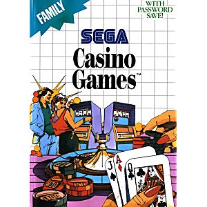 CASINO GAMES (SEGA MASTER SYSTEM SMS) - jeux video game-x