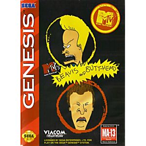 MTV'S BEAVIS AND BUTT-HEAD: THE GAME SEGA GENESIS SG - jeux video game-x